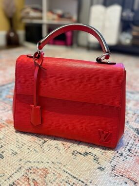 Authentic Vintage Louis Vuitton Cluny BB in red Epi leather